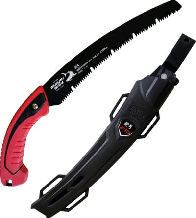 Shark Saw - Professionele Japanse Snoeizaag / boomzaag - 270 mm - PTFE Coating - Inclusief Holster - Japanse zaag