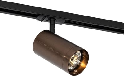 QAZQA jeana luxe - Moderne Spot railsysteem verlichting, railverlichting geschikt voor led - 1 lichts - Ø 7.6 cm - Brons - Woonkamer | Slaapkamer | Keuken