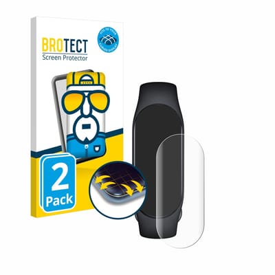 BROTECT - Screenprotector voor Xiaomi Smart Band 7 - Folie Beschermfolie transparant volledig dekking - 2 Stuks