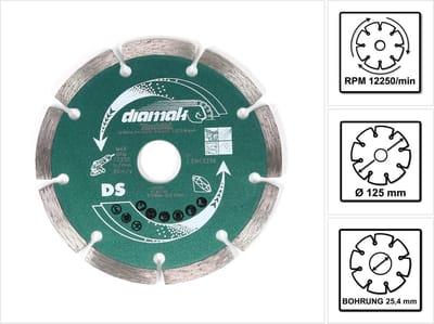 Makita D-61139 Diamantschijf 125 x 22,23 x 1,8 mm