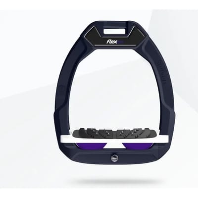 Veiligheidseisen voor paardrijden Inclinatie Ultra Grip Aluminium/Wit/Paarse Flex-On Safe-On
