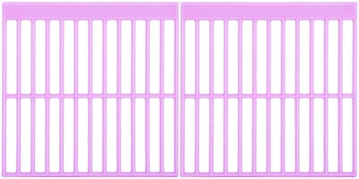 Dailygoods- Tekenliniaal 2 Stuks - Plastic - Herbruikbaar - Voor Diamant Schilderen - 10,7x10,5cm - Perfecte Uitlijning - Diamanttekenliniaal