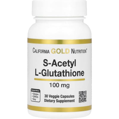 California Gold Nutrition, S-Acétyl L-Glutathion, 100 mg, 30 Capsules Végétales
