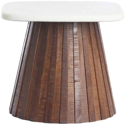 Light & Living Bijzettafel Okato - Wit - 45x45x40cm - Bohemian