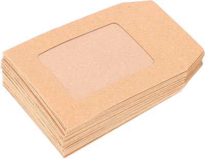 75 Stuks Transparante Kraftpapier Enveloppen - Bruine Enveloppen voor Wenskaarten, Foto's en Documenten