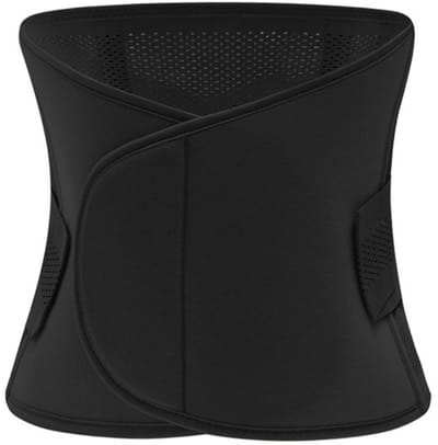 Buikband met klittenband — Geschikt voor tailleomtrek 75–100 cm — Geschikt voor gewicht 40–75 kg — Waist trainer voor dames — Ademende sport-tailleband — Buikondersteuning na de bevalling — Taille-shaper — Herstelband na de bevalling