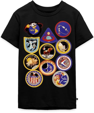 NASA Apollo-missie-insignes Premium T-Shirt Tiener