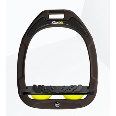 Ultra Grip Zadelbeugels Ingeklemd Bruin/Zwart/Geel Flex-On Green Composite