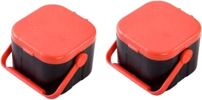 Ademende Draagbare Bait Box - 2 Stuks voor het Kweken van Maden, Perfect voor Vissers en Hengelsport
