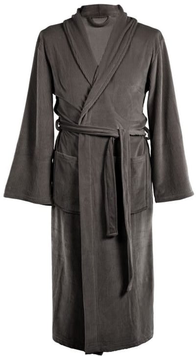 Tiseco - Kamerjas ELENA - ochtondjas - baby fleece - unisex - S/M, grijs