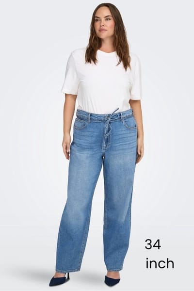 ONLY CARMAKOMA - CARGIANNA MW STRAIGHT AZ751 DNM NOOS - Meisjes - Jeans