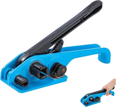 Bandspanner Gereedschap - Omsnoeringsapparaat Handmatig - Pakketten Zekeren - Robuuste Pallet Sealing - 11-19 mm Breedte - Blauw