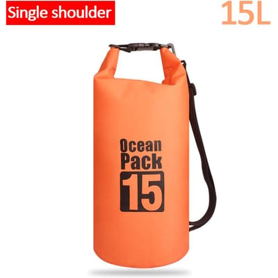 500D Waterdichte Zwemtas Dry Sack 2/5/10/15/20/30L Waterdichte Drijvende Droge Uitrustingstassen Voor Varen Vissen Raften Zwemmen E1 Single shoulder