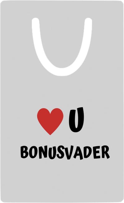 Hacebo® - love u bonusvader metalen boekenlegger - Papa - de liefste bonusvader - vader cadeautjes - vaderdag - verjaardag - geschenk - kado Bladwijzer boekenleggers - 7.6 cm x 5cm