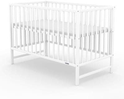 New Baby BASIC ledikant grenenhout 120x60 cm wit - Babybed