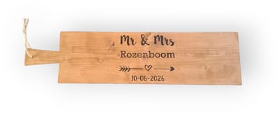Borrelplank XXL 74cm!! met tekst HARTJE - Persoonlijke borrelplank - 74x20cm - Cadeau - Origineel - Kadootje - Uniek - Barbecue - Tapasplank - Borrel plank hout - Serveerplank - Hapjesplank - Gepersonaliseerd