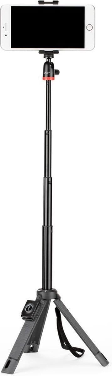 JOBY TelePod Mobile Tripod 1/4 inch – Zwart – Inclusief smartphonehouder en kogelkop