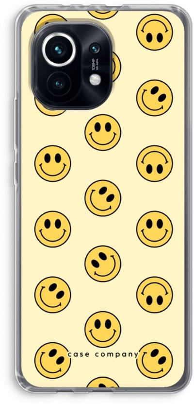 Case Company® - Hoesje geschikt voor Xiaomi Mi 11 hoesje - Smiley N°2 - Soft Cover Telefoonhoesje - Bescherming aan alle Kanten en Schermrand