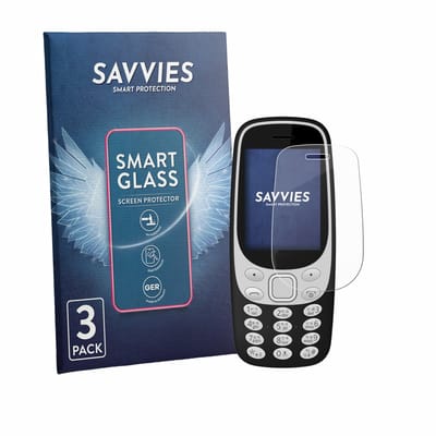 3 Stuks Savvies Screenprotector - geschikt voor Karbonn K32N - beschermfolie glas transparant