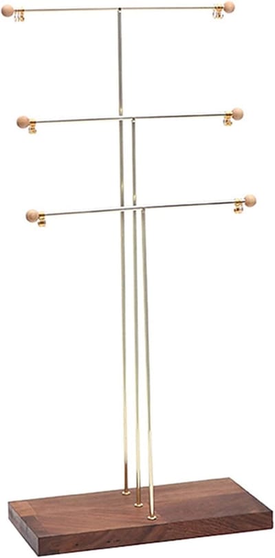 Sieradendoos Organizer - Sieradenboom Display - Sieraden Opbergen - 3 Lagen Metaal Hout - 300 Gram - Niet gespecificeerd