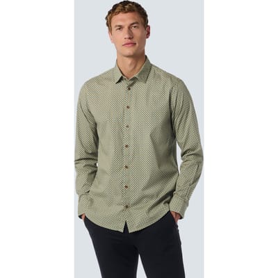 No Excess Shirt Stretch Allover Printed Cloud Größe: S | Casual hemden Outlet | Herren