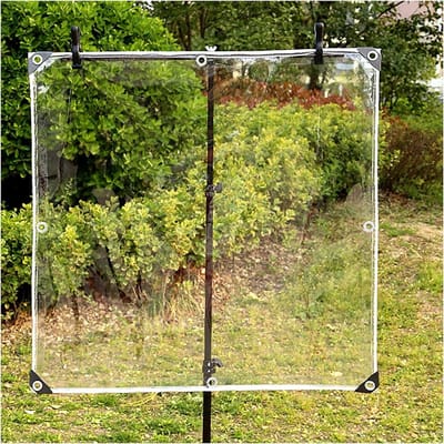 Waterdicht Zeildoek - Helder Cover Tarp - Balkon en Tuin Beschermen - 100% Transparant PVC - 2.5x4.5m - Transparant