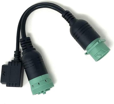OBD2 Y-kabel - Verlengkabel OBD - Diagnose Apparatuur - J1939 Poorten - 30 cm - Zwart