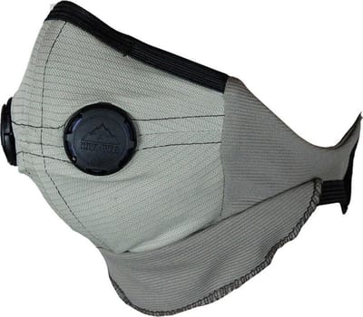 Stofmasker Motorrijder - Ademhalingsmasker - Outdoor Activiteiten - Eenrichtingsuitlaatkleppen - Universeel - Bruin Zwart