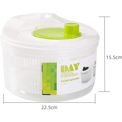 Dubbellaags Afvoer Groentewasbak Huishoudelijke Groente Salade Dehydrator Keuken Groentewas Handmatige Centrifuge white