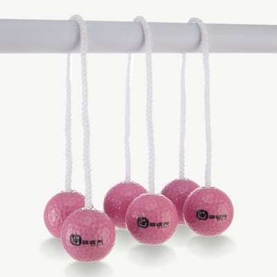 Laddergolf Bolas – Professioneel – 3x2 Echte Golfballen - Officiële Lengte - Roze