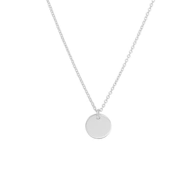 Zilver Gerhodineerde Collier rondje 1 1332626 45 cm