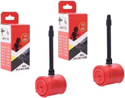 Fiets binnenbanden - Reserve banden - Veilig Fietsen - Versterkte mondstuk - 2 stuks - Rood