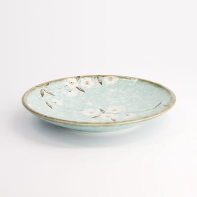 Tokyo Design Studio - Light Blue Sakura - Bord - Lichtblauw - Ø19,5 cm