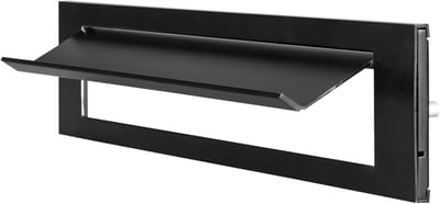 Briefplaat met Klep - Brievenbusonderdeel Deur - Zelf Brievenbus Maken - Duurzaam Aluminium Materiaal - 34 x 7.5 cm