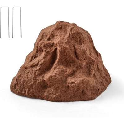 VEVOR Cover Rock, kunstmatige stenen afdekking voor buiten, tuinrots, realistische steenlook, kunstmatige rots van polyresin voor landschapsarchitectuur, tuindecoratie, transformatorhuis, bruin, maat S