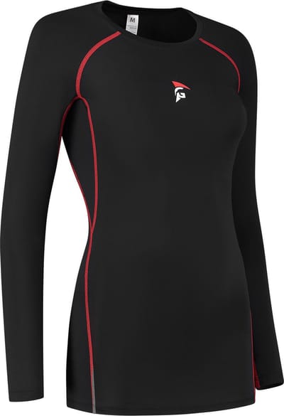 Gladiator Sports Compressie shirt Lange mouwen - Dames - Zwart