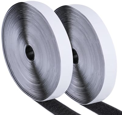 Sterke Zelfklevende Klittenband Rol Dubbelzijdig 15m x 20mm Zwart