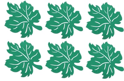 6 Stuks Panbeschermers – Groene Bladeren – 40*31 cm – Anti-Kras Pannen en Kommen – Kookgerei Beschermen