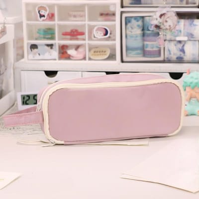 Creatieve Etui voor Meisjes Leuke Kawaii Etuis Opslag Kinderen Pen Tas Grote Grote Briefpapier Doos Scholieren Benodigdheden paars