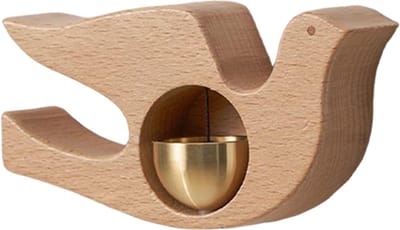 Decoratieve Deurbel - Windbel Ornament - Bezoekers Aankondigen - Handgemaakte Kwaliteit - 12x7x3cm - Messing