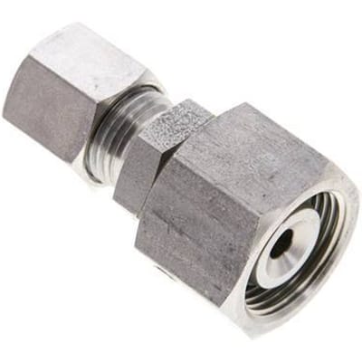 8S & 14S RVS Rechte Snijringkoppeling Draaidoorvoer 630bar FKM O-ring en Afdichtconus ISO 8434-1