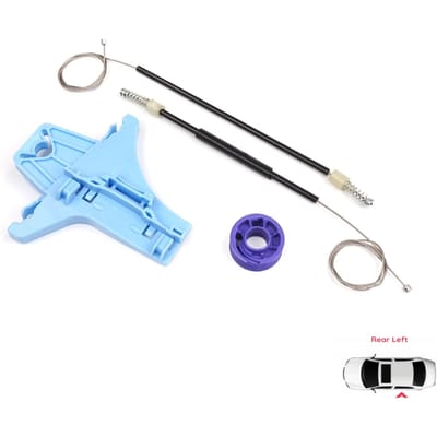 BWR5060 Kit de réparation de lève-vitre électrique Arrière Gauche pour VW Polo Vento MK5 6R 6C 2009-2022 Hayon 4/5 portes Berline 6R4839461