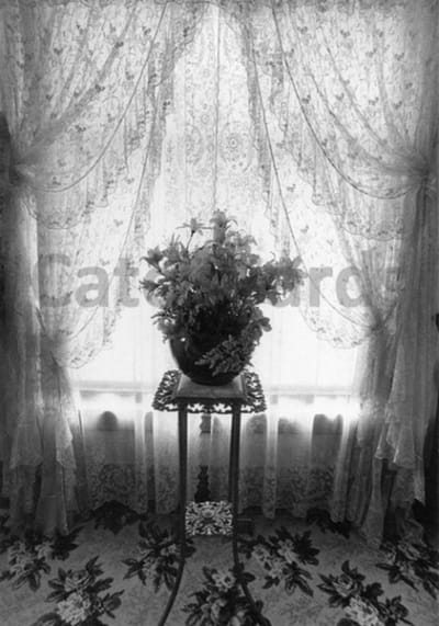 Eva Rubinstein - Artificial Flowers - Vintage dubbele kaarten - Zwart-wit - Set van 10 kaarten met eco-katoen enveloppen