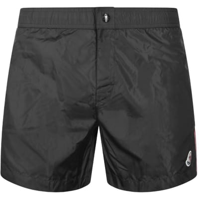 Moncler SS26 Logo Elastische Zwembroek voor Heren met Middelhoge Taille L10912C0001453326999 XL