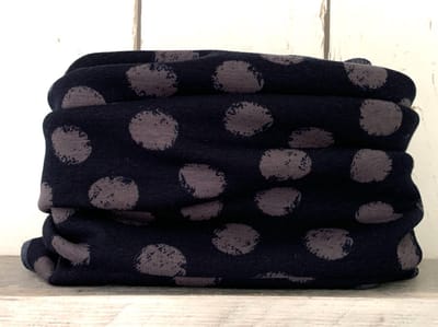 MixG | Colsjaal Winter | Donkerblauw met stippen| Jongen en Meisje