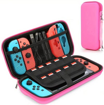 Nivard Case Geschikt Voor Nintendo Switch - Hoes - Beschermhoes - Waterafstotend - Accessoires - Roze