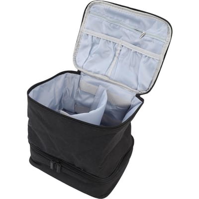 Nagellak Organizer Tas Houdt 30 Flessen Nagellak Dubbele Laag Verhoogde Nagelbenodigdheden Organizer Grote Capaciteit