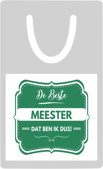 Hacebo® - De beste meester metalen boekenlegger- Meester - beste meester - school - verjaardagscadeau - afscheidscadeau Bladwijzer boekenleggers - 7.6 cm x 5cm