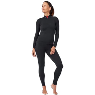 Damart - Dames-T-shirt met rits Energy 3 Thermolactyl - Dames - Zwart - XS/S