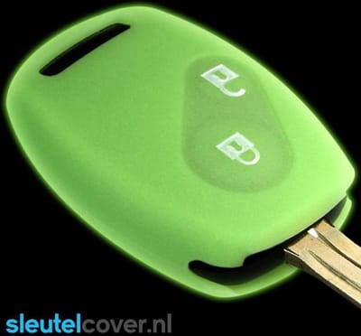 Autosleutel Hoesje geschikt voor Honda - SleutelCover - Silicone Autosleutel Cover - Sleutelhoesje Glow in the dark / Lichtgevend
